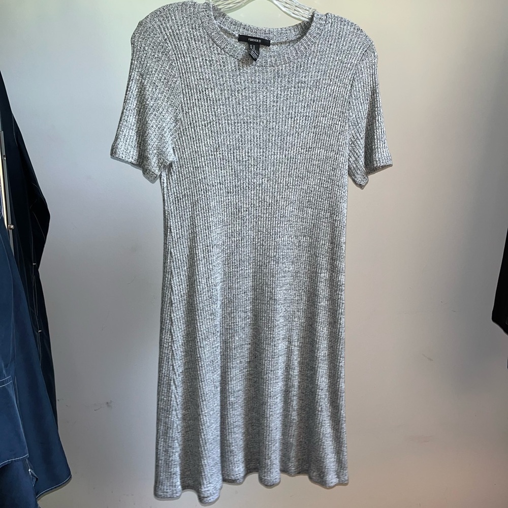 Mini Gray Knit Dress Forever 21